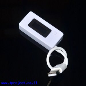 מד מתח/זרם/צריכה בחיבור USB