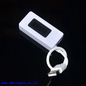 מד מתח/זרם/צריכה בחיבור USB