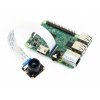מצלמה לכרטיס Raspberry PI, פוקוס מתכוונן, זווית ראיה 222 מעלות - 5MP