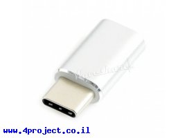 תמונה של מוצר מתאם USB-C זכר ל-MicroB נקבה