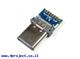 תמונה של מוצר מחבר USB-C זכר למצב 3.1