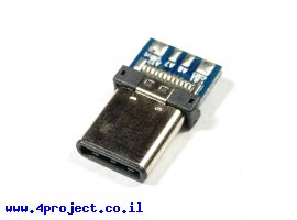 תמונה של מוצר מחבר USB-C זכר למצב 2.0