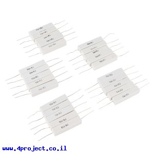 ערכה של 25 נגדים להספק של 10W
