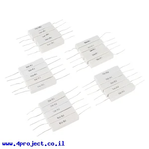 ערכה של 25 נגדים להספק של 10W