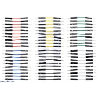 חוט גישור איכותי - זכר/זכר 2.5 ס"מ - חבילה של 60 צבעוניים