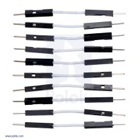 חוט גישור איכותי - זכר/זכר 2.5 ס"מ - חבילה של 10 לבנים