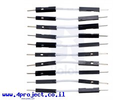 תמונה של מוצר חוט גישור איכותי - זכר/זכר 2.5 ס"מ - חבילה של 10 לבנים