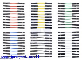 תמונה של מוצר חוט גישור איכותי - נקבה/נקבה 2.5 ס"מ - חבילה של 60 צבעוניים