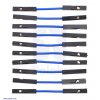 חוט גישור איכותי - נקבה/נקבה 2.5 ס"מ - חבילה של 10 כחולים