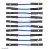 חוט גישור איכותי - נקבה/נקבה 2.5 ס"מ - חבילה של 10 כחולים