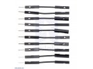 תמונה של מוצר חוט גישור איכותי - זכר/נקבה 2.5 ס"מ - חבילה של 10 שחורים