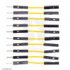 חוט גישור איכותי - זכר/נקבה 2.5 ס"מ - חבילה של 10 צהובים
