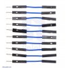 חוט גישור איכותי - זכר/נקבה 2.5 ס"מ - חבילה של 10 כחולים