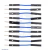 חוט גישור איכותי - זכר/נקבה 2.5 ס"מ - חבילה של 10 כחולים