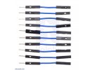 תמונה של מוצר חוט גישור איכותי - זכר/נקבה 2.5 ס"מ - חבילה של 10 כחולים