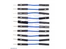 תמונה של מוצר חוט גישור איכותי - זכר/נקבה 2.5 ס"מ - חבילה של 10 כחולים