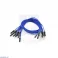 חוט גישור איכותי - זכר/זכר 30 ס"מ - חבילה של 10 כחולים