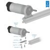 חיבור ל-X-Rail - ישר, חבילה של 2
