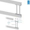חיבור ל-X-Rail - ישר, חבילה של 2