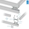 חיבור ל-X-Rail - ישר, חבילה של 2