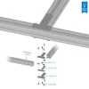 חיבור ל-X-Rail - צורת T, חבילה של 2