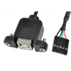 כבל USB להתקנה על פנל - USB-B למחבר שורה - 30 ס"מ
