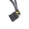 כבל USB להתקנה על פנל - שני USB-A נקבה למחבר שורה - 30 ס"מ