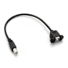 כבל USB להתקנה על פנל - USB-B נקבה ל-USB-B זכר - 30 ס"מ