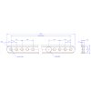 פרופיל אלומיניום 4x12 מ"מ - אורך 220 מ"מ - דגם L5