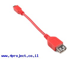 תמונה של מוצר כבל USB MicroB to FemaleA