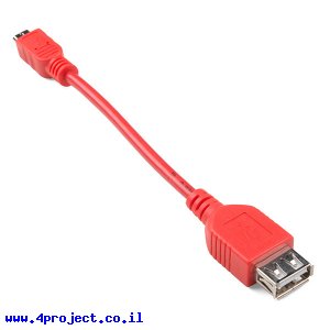 כבל USB MicroB to FemaleA