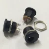 מחבר שקע מתח 5.5x2.1 מ"מ להרכבה על פנל - פלסטיק 3 חיבורים