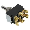 מפסק מיתוג DPDT קפיצי - 250V/10A - ON/OFF/ON