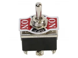 תמונה של מוצר מפסק מיתוג DPDT - 250V/15A - ON/OFF/ON