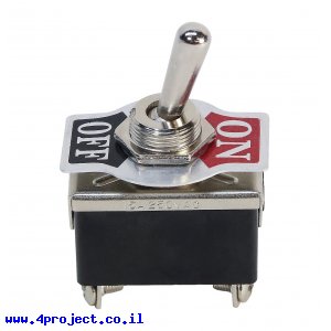 מפסק מיתוג ON/OFF - DPST - 250V/10A