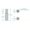 ספייסר 1.0" לגלגלי V-Wheel - חבילה של 4