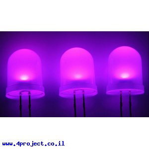 לד 10 מ"מ בסיסי - ורוד