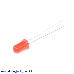 לד מהבהב 5 מ"מ בסיסי - אדום