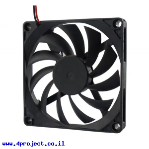 מאוורר 80x80x10 מ"מ - 12V