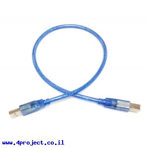 כבל USB סטנדרטי A ל-B באורך 50 ס"מ