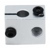 רכיב אלומיניום - בלוק לגוף חימום קרמי - 20x16x12 מ"מ