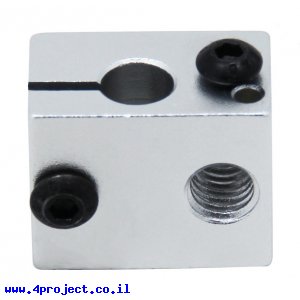 רכיב אלומיניום - בלוק לגוף חימום קרמי - 20x16x12 מ"מ
