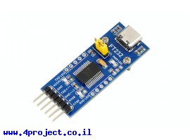 תמונה של מוצר מתאם USB ל-Serial בעזרת רכיב FT232