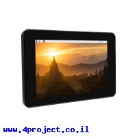 מסך מגע קיבולי LCD 7" 1024x600, ממשק DSI, מארז פלסטיק
