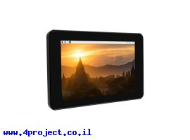 תמונה של מוצר מסך מגע קיבולי LCD 7" 1024x600, ממשק DSI, מארז פלסטיק