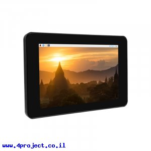 מסך מגע קיבולי LCD 7" 1024x600, ממשק DSI, מארז פלסטיק