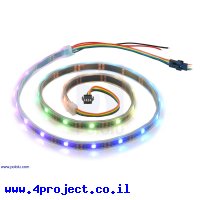 רצועת לדים Addressable RGB - אורך 1 מטר, 30 לדים (SK9822)