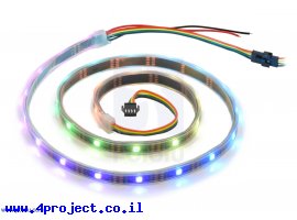 תמונה של מוצר רצועת לדים Addressable RGB - אורך 1 מטר, 30 לדים (SK9822)