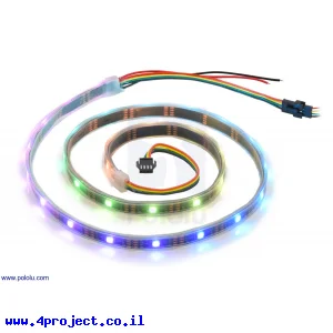 רצועת לדים Addressable RGB - אורך 1 מטר, 30 לדים (SK9822)