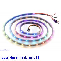 רצועת לדים Addressable RGB - אורך 2 מטר, 60 לדים (SK9822)
